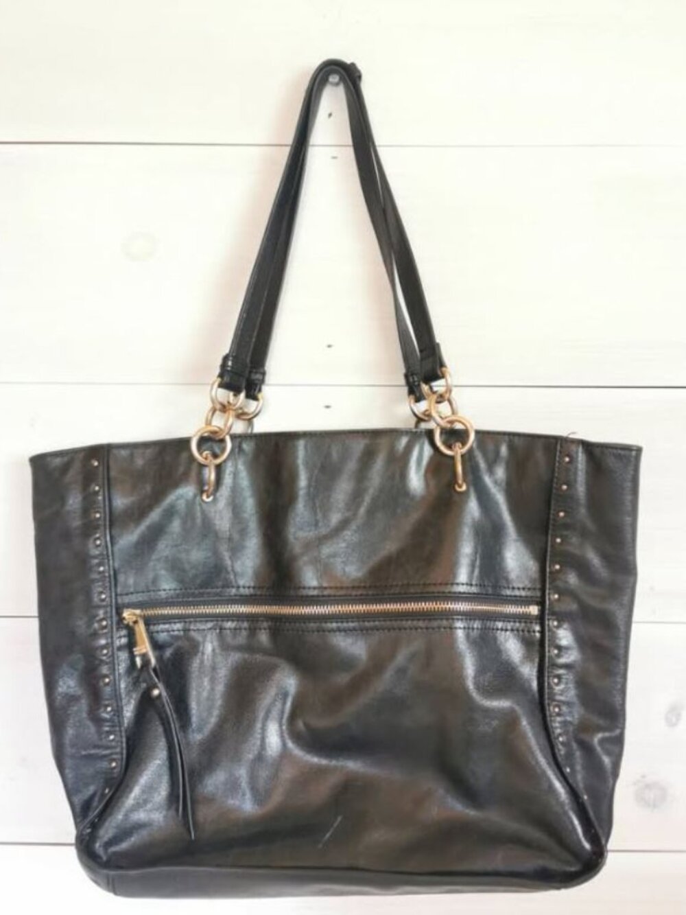 Black Leather 'Badgley Mishhka " purse